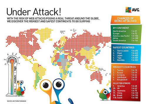 threatometer 世界地図